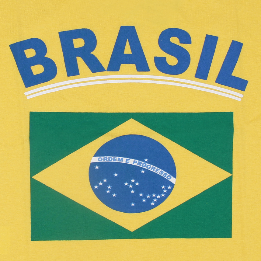 Camiseta Infantil Otan Manga Curta Estampa Brasil