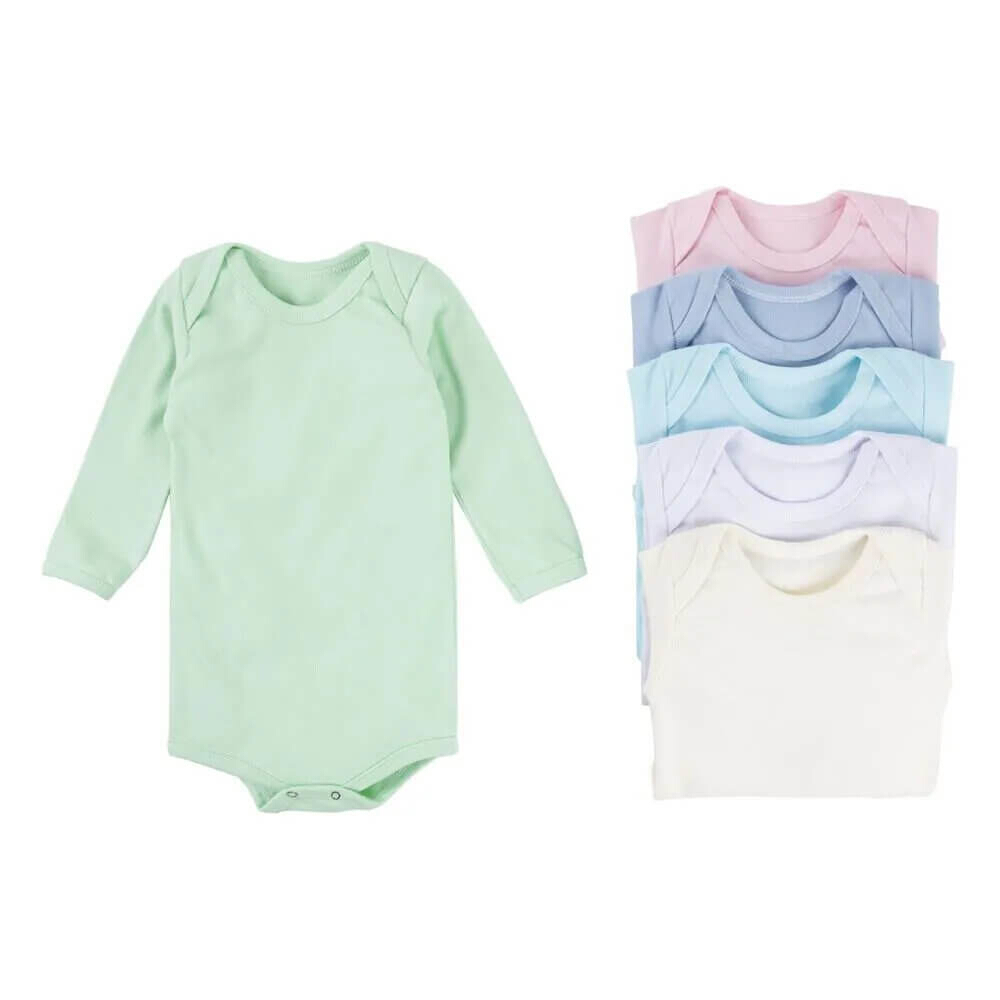 Kit Body Manga Longa Top Chot Cores Sortidas Com 06 Unidades