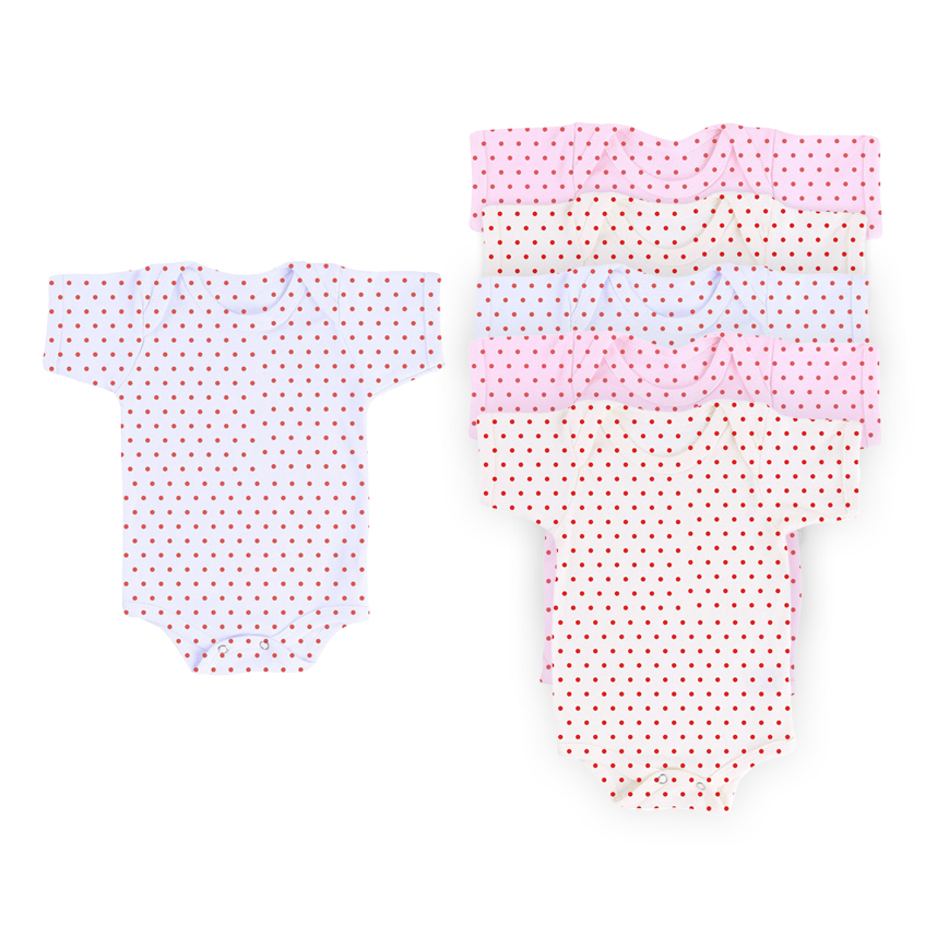 Kit Body Top Chot Canelado Poá Cores Sortidas 06 Peças Kit Body Top Chot Canelado Poá Cores Sortidas 06 Peças