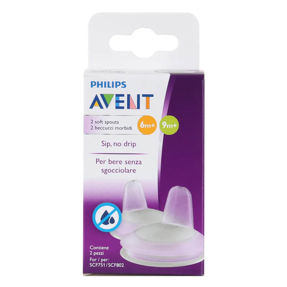 Bico Avent Anti vazamento Para Copo Pinguim Branco