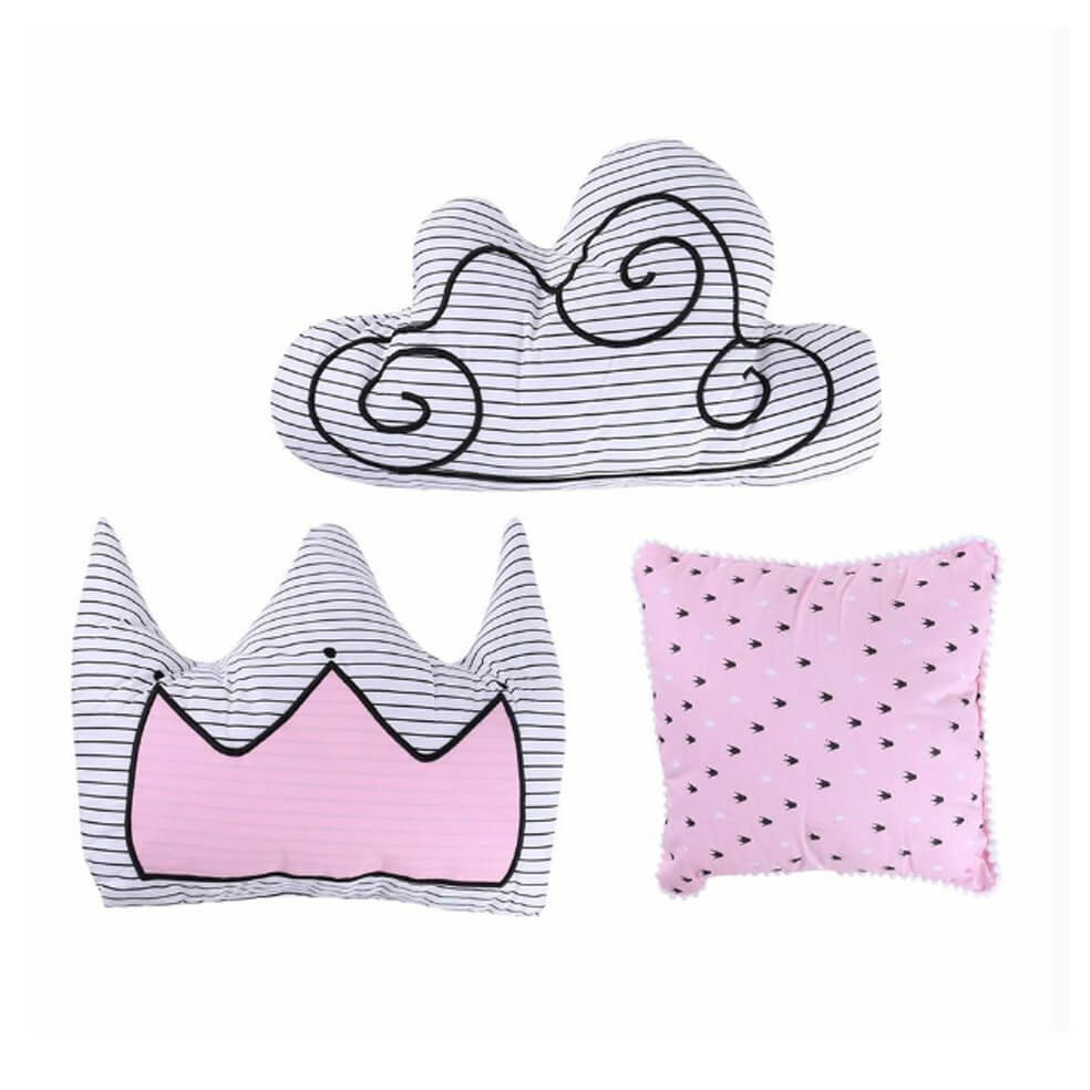 Kit Almofadas Minasrey Reininho Encantado Princesa - 03 Peças