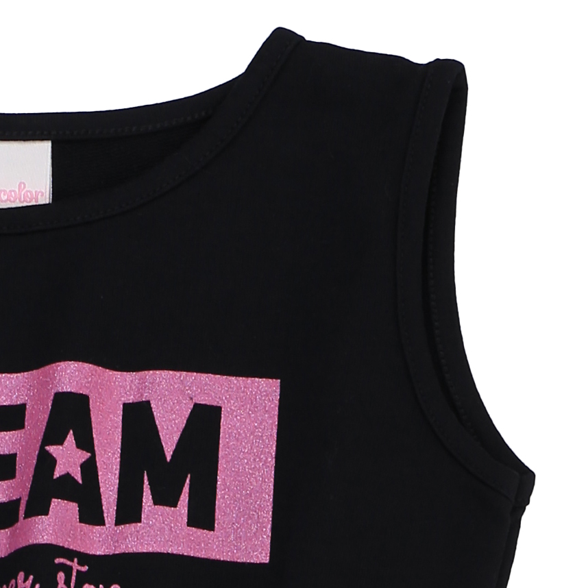 Vestido Color Girl Cavado Moletinho Dream