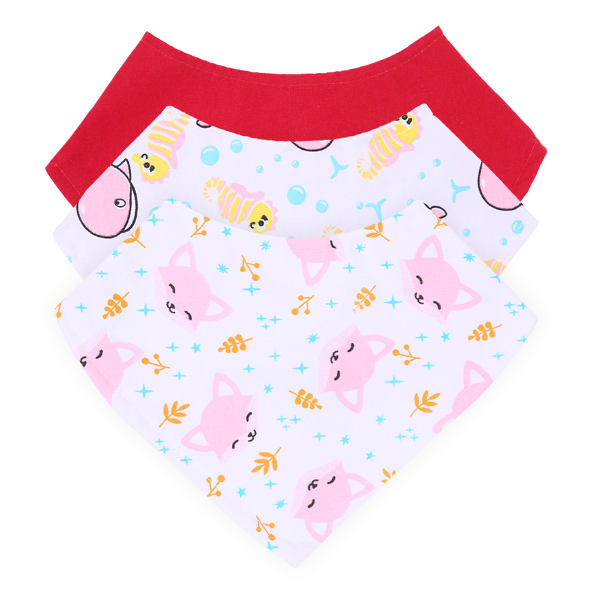 Kit Babador Bandana Smoby Baby Com 03 Unidades Sortidas