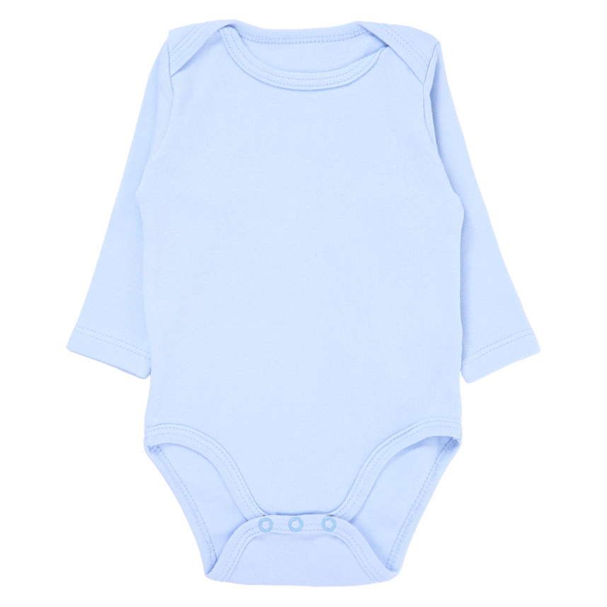 Kit Body Manga Longa Bebê Fakini Suedine Básico - 3 Peças Kit Body Manga Longa Bebê Fakini Suedine Básico - 3 Peças