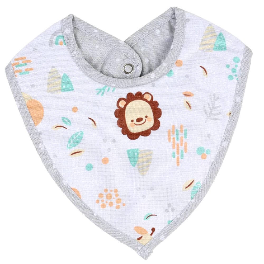 Babador Bandana Baby Gijo Cute Animals Neutro 02 Peças