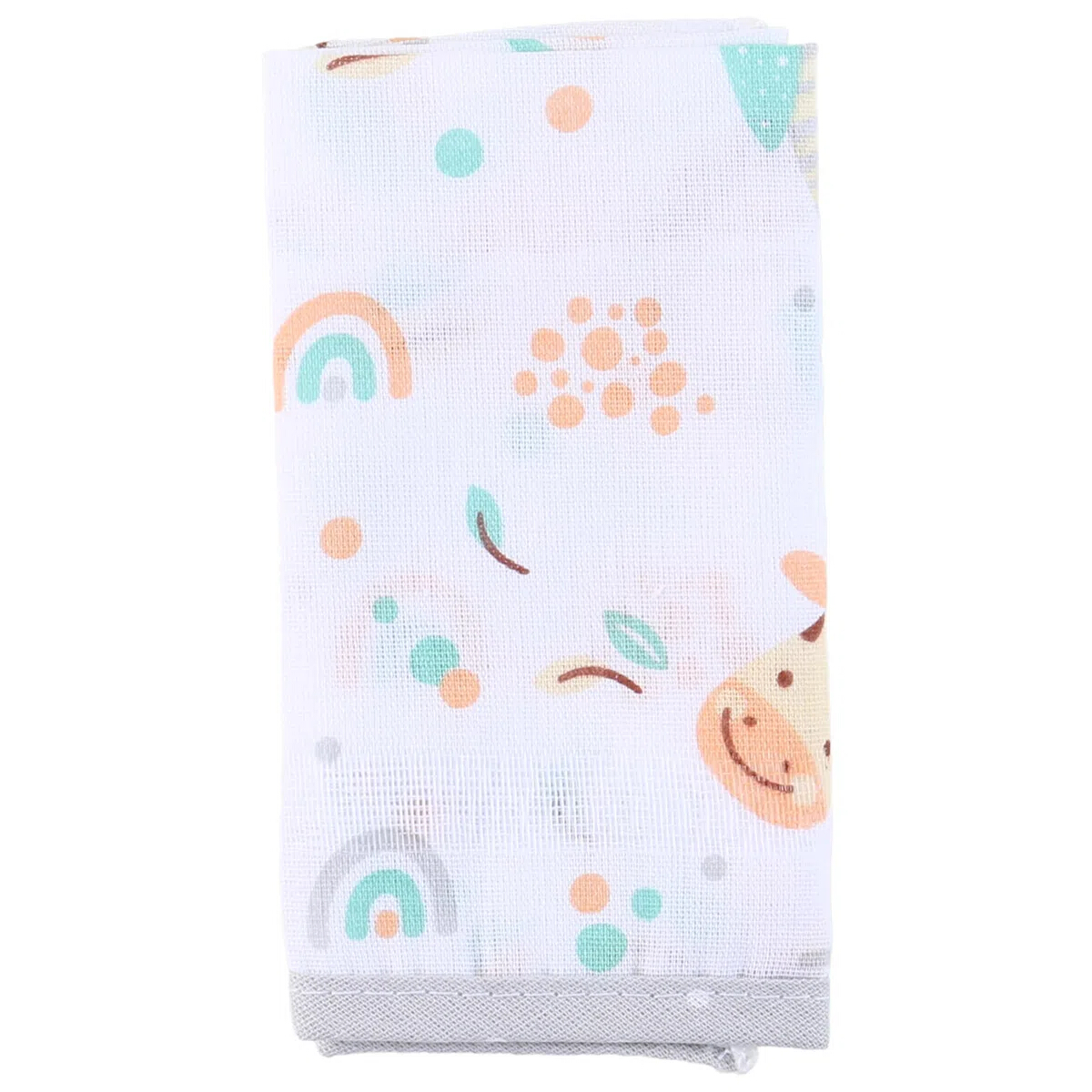 Pano de Boca Baby Gijo 03 Peças Cute Animals Fralda Neutro
