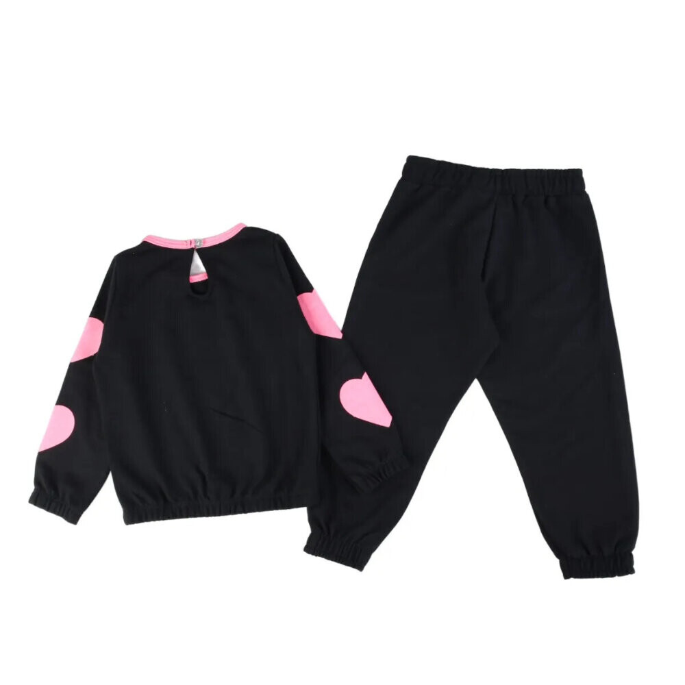 Conjunto Color Mini Blusão Com Detalhe + Calça Em Moletom Conjunto Color Mini Blusão Com Detalhe + Calça Em Moletom