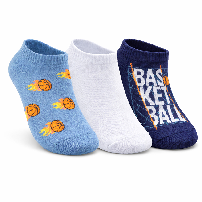 Kit Meia Infantil Selene Estampada - 03 Peças