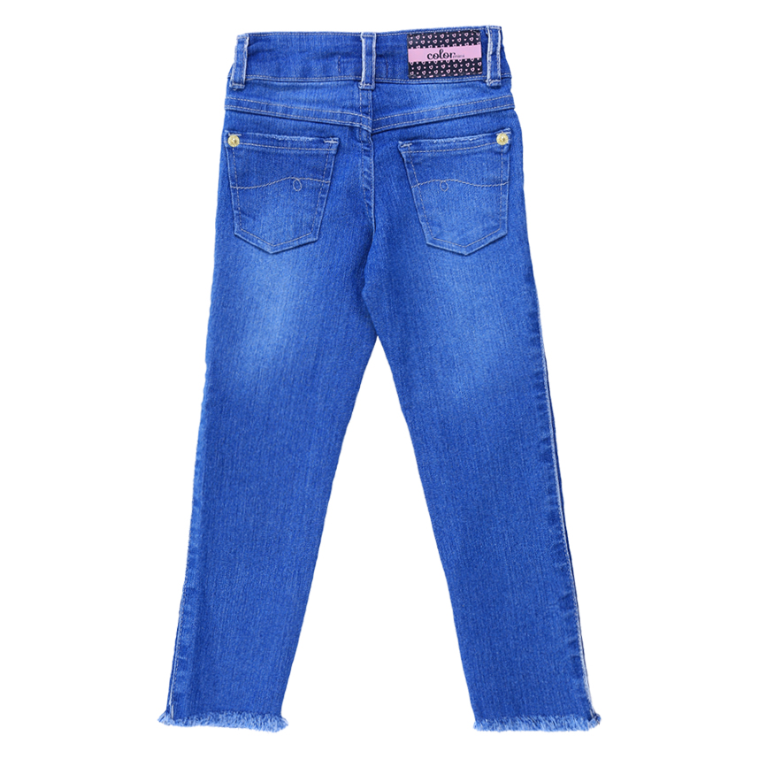 Calça Jeans Infantil Color Mini Lycra Bolso Frontal Calça Jeans Infantil Color Mini Lycra Bolso Frontal