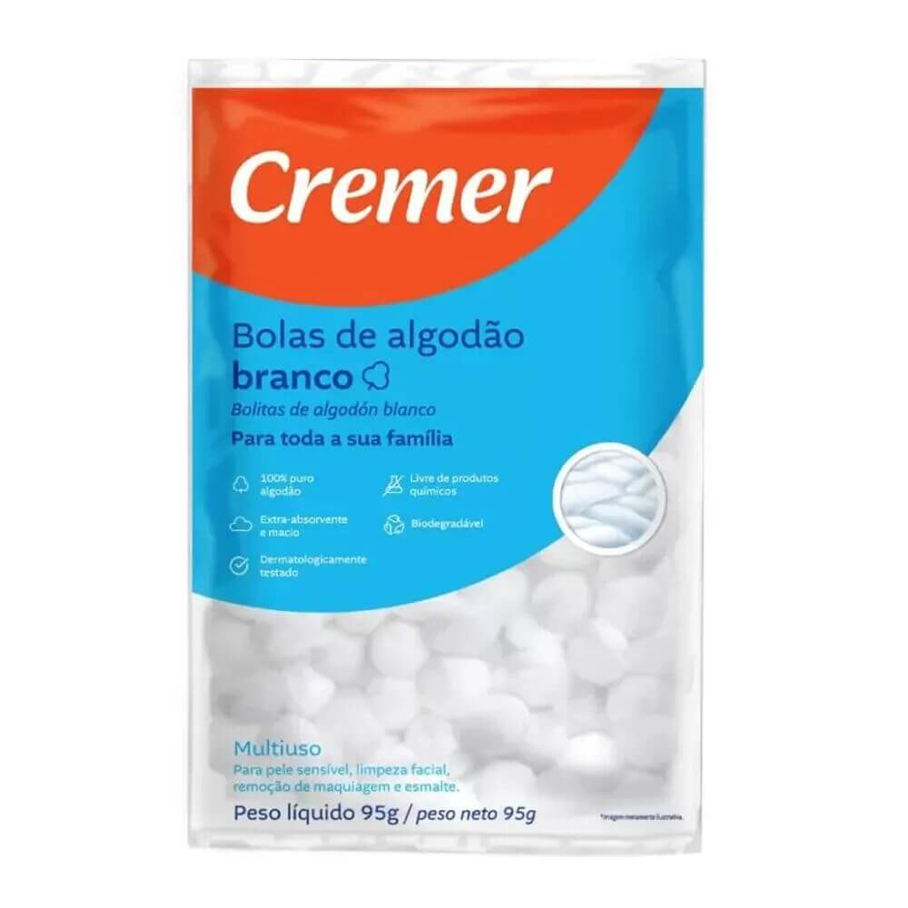 Algodão Cremer Em Bolas 95g