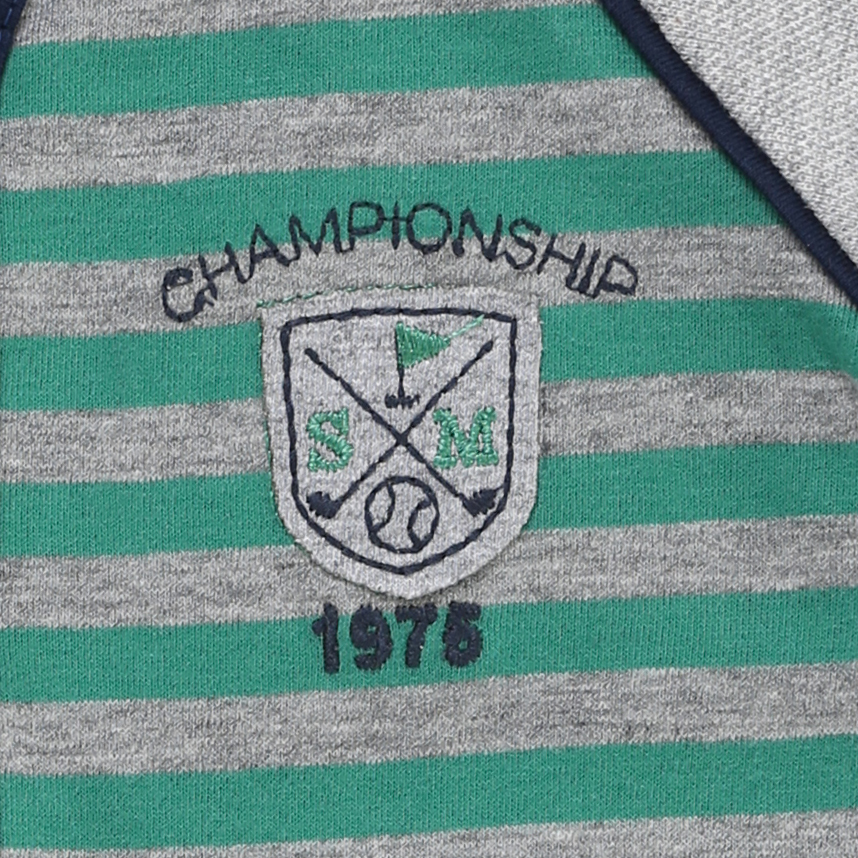 Macacão Curto Bebê Sonho Mágico Stripes Macacão Curto Bebê Sonho Mágico Stripes