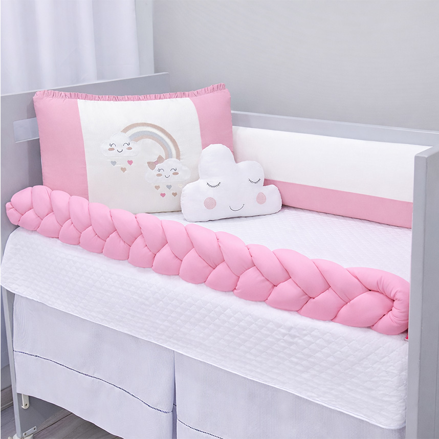 Kit Berço Trança Balu Baby Chuva De Amor - 10 Peças