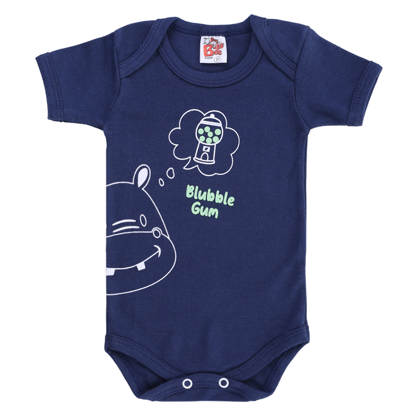 Kit Body Manga Curta Bebê Baby Bee Estampado- 03 Peças Kit Body Manga Curta Bebê Baby Bee Estampado- 03 Peças