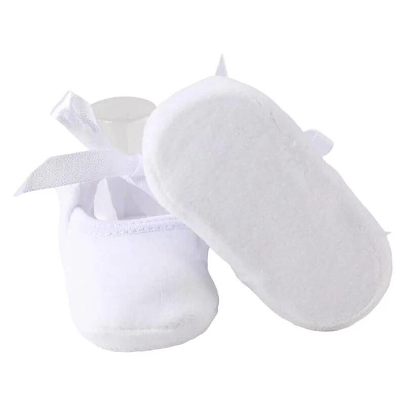 Sapatilha Puff Bebê Chutinho Fita Cetim
