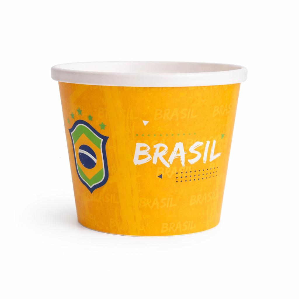 Pote Para Pipoca Plasútil Copa Do Mundo 2022