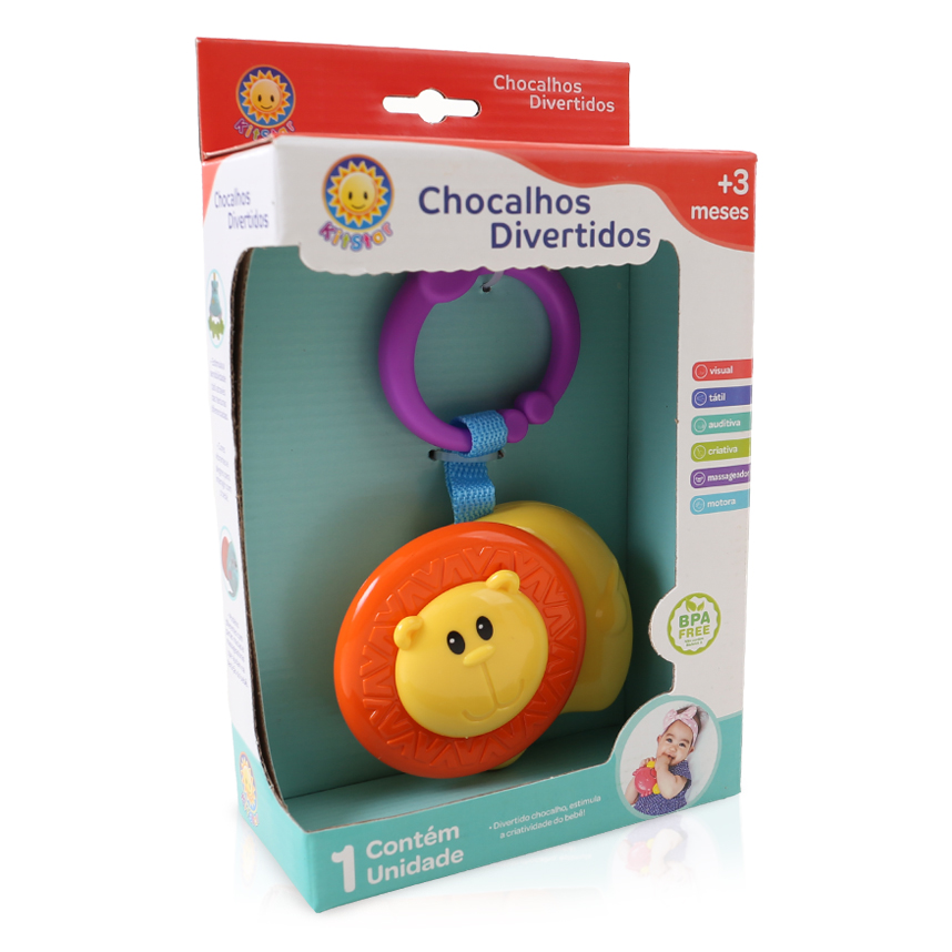 Chocalho Bebê Kitstar Divertido Abelhinha Chocalho Bebê Kitstar Divertido Abelhinha