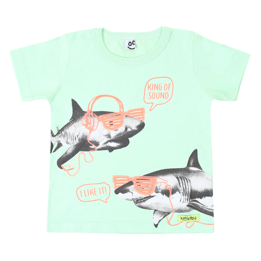 Camiseta Infantil Kookabu Estampa Tubarão