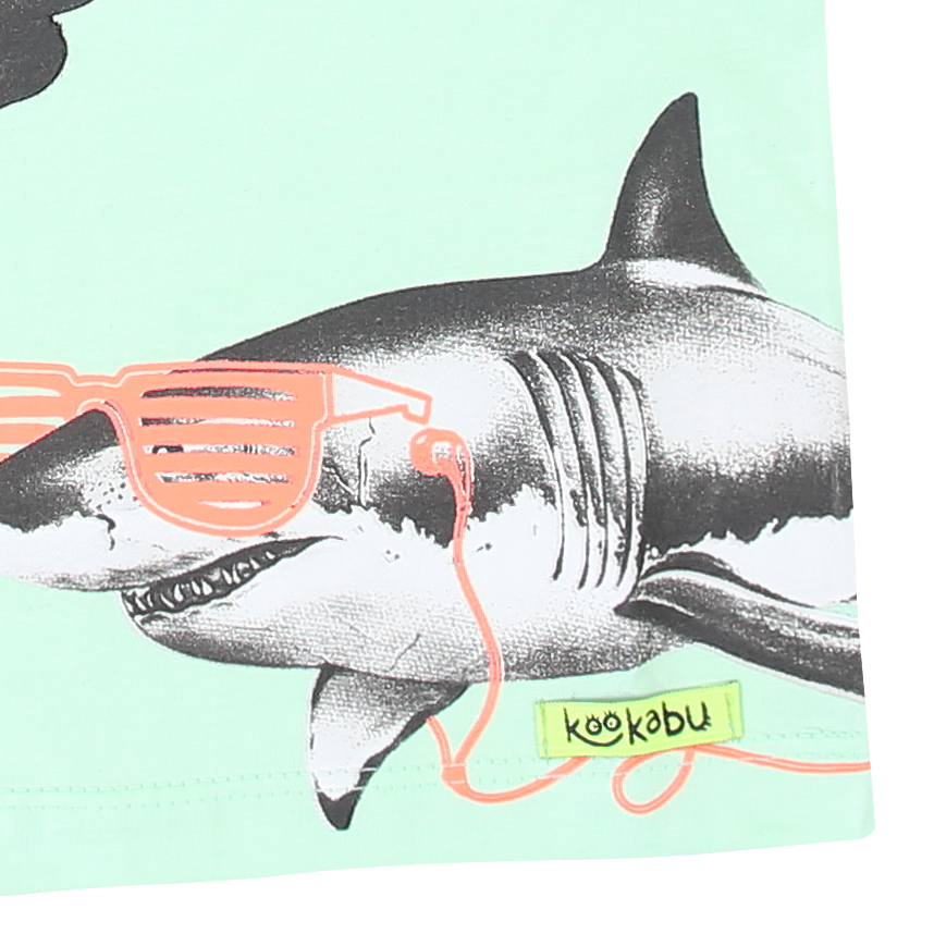 Camiseta Infantil Kookabu Estampa Tubarão