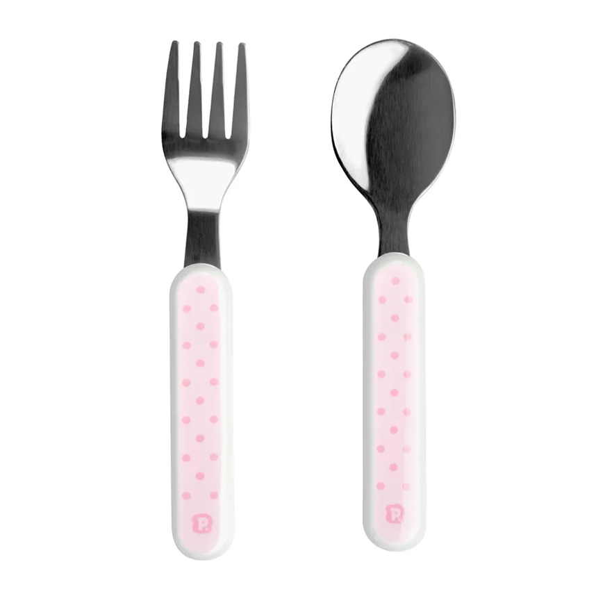 Kit Talher Bebê Pimpolho Inox - 02 peças
