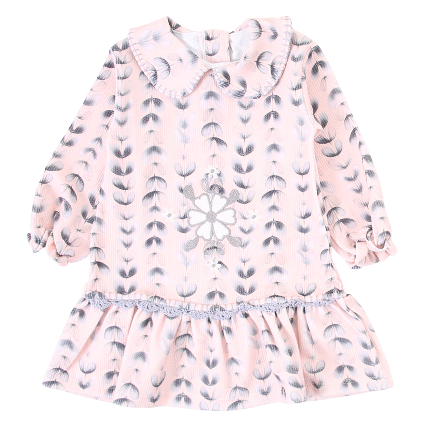 Vestido Manga Longa Bebê Kiki Com Colete Vestido Manga Longa Bebê Kiki Com Colete