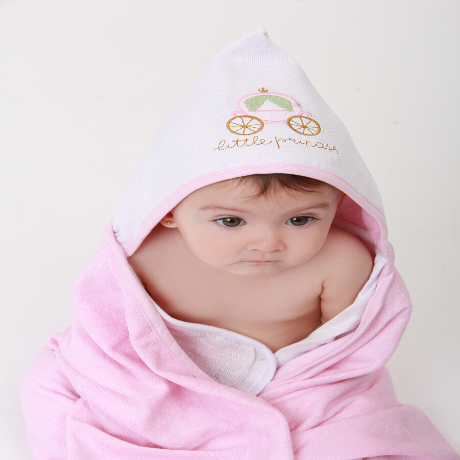 Toalha De Banho Din Don Atoalhada Princesa Com Capuz