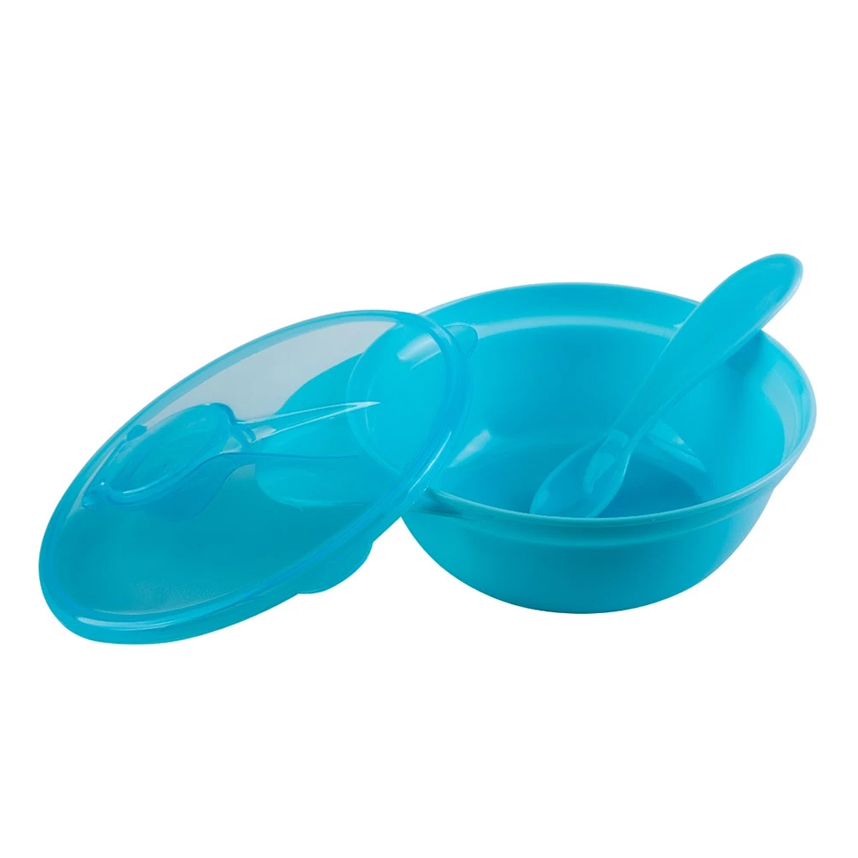 Prato Bowl Infantil Com Tampa E Colher