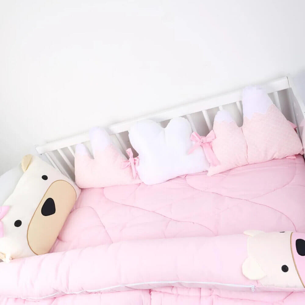 Kit Berço Rolo Din Don Apache - 06 Peças Kit Berço Rolo Din Don Apache - 06 Peças