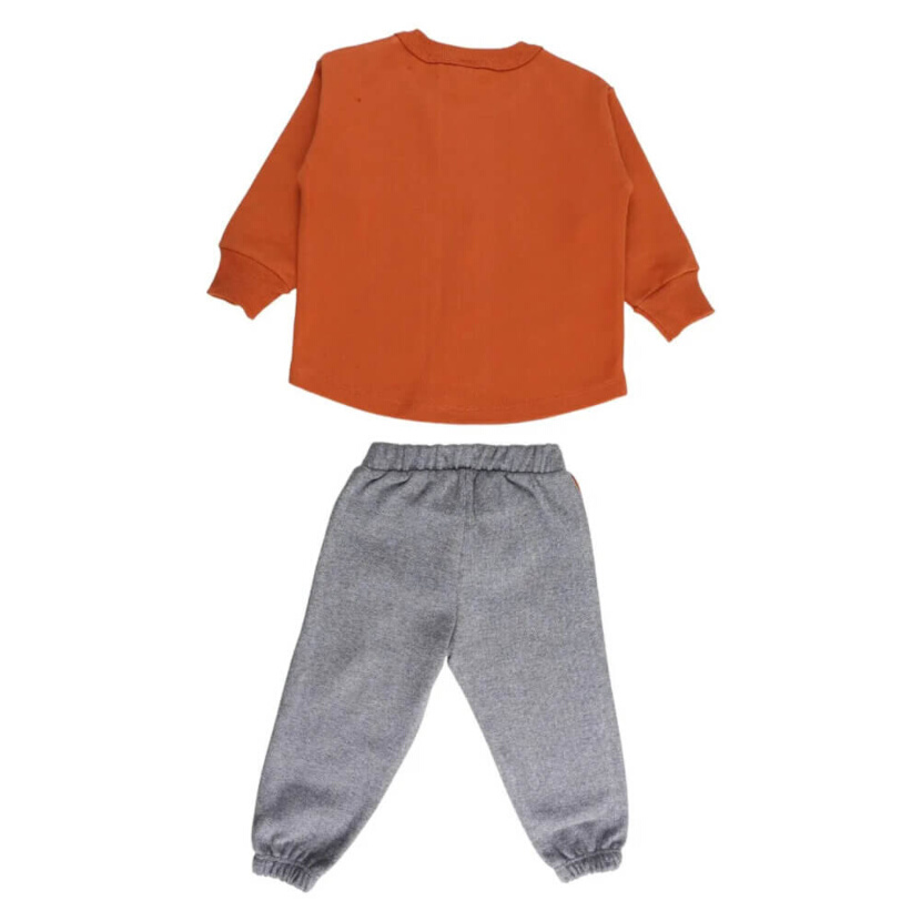 Conjunto Moletom Bebê Din Don Blusão Urso Wilder + Calça