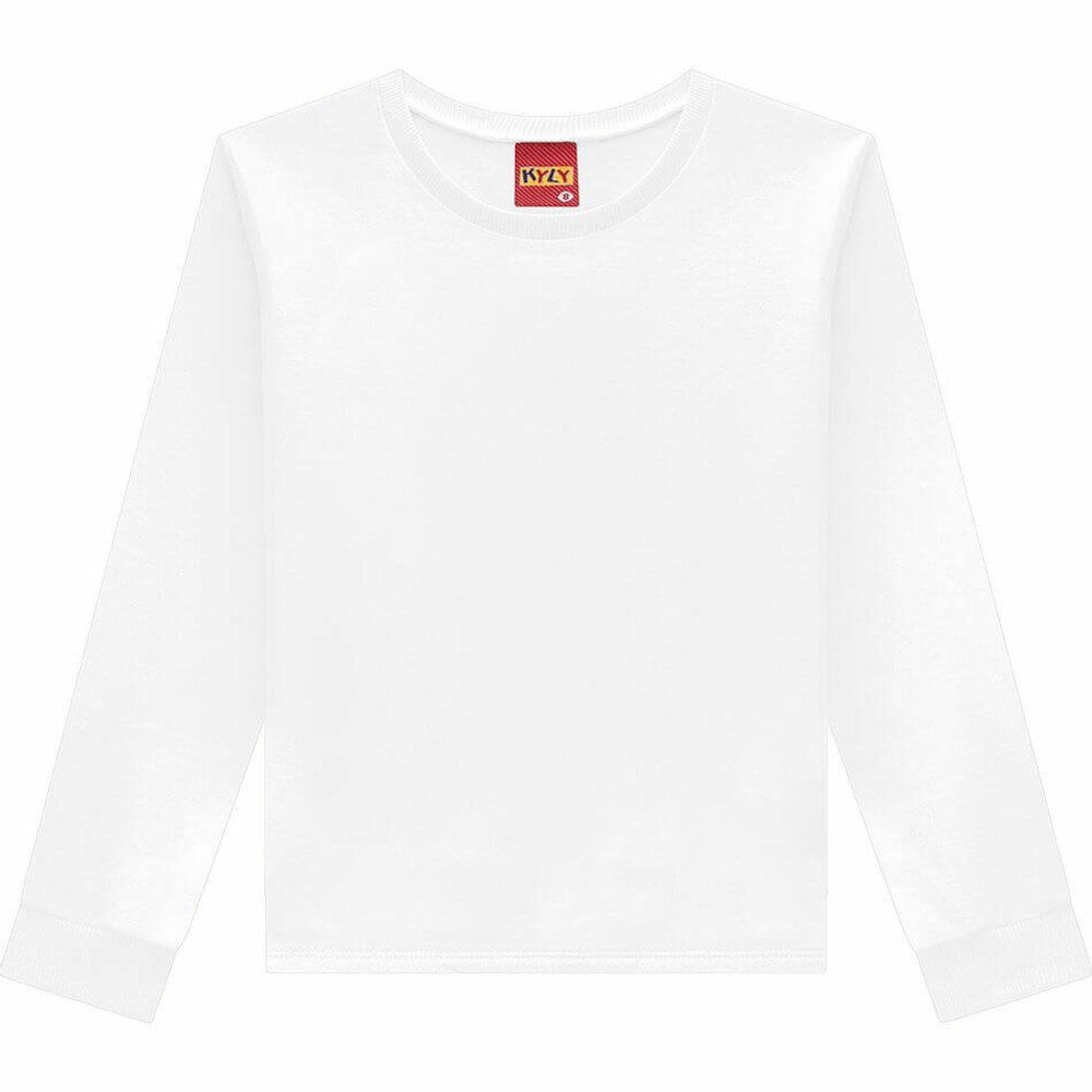 Camiseta Manga Longa Infantil Kyly Básico Camiseta Manga Longa Infantil Kyly Básico