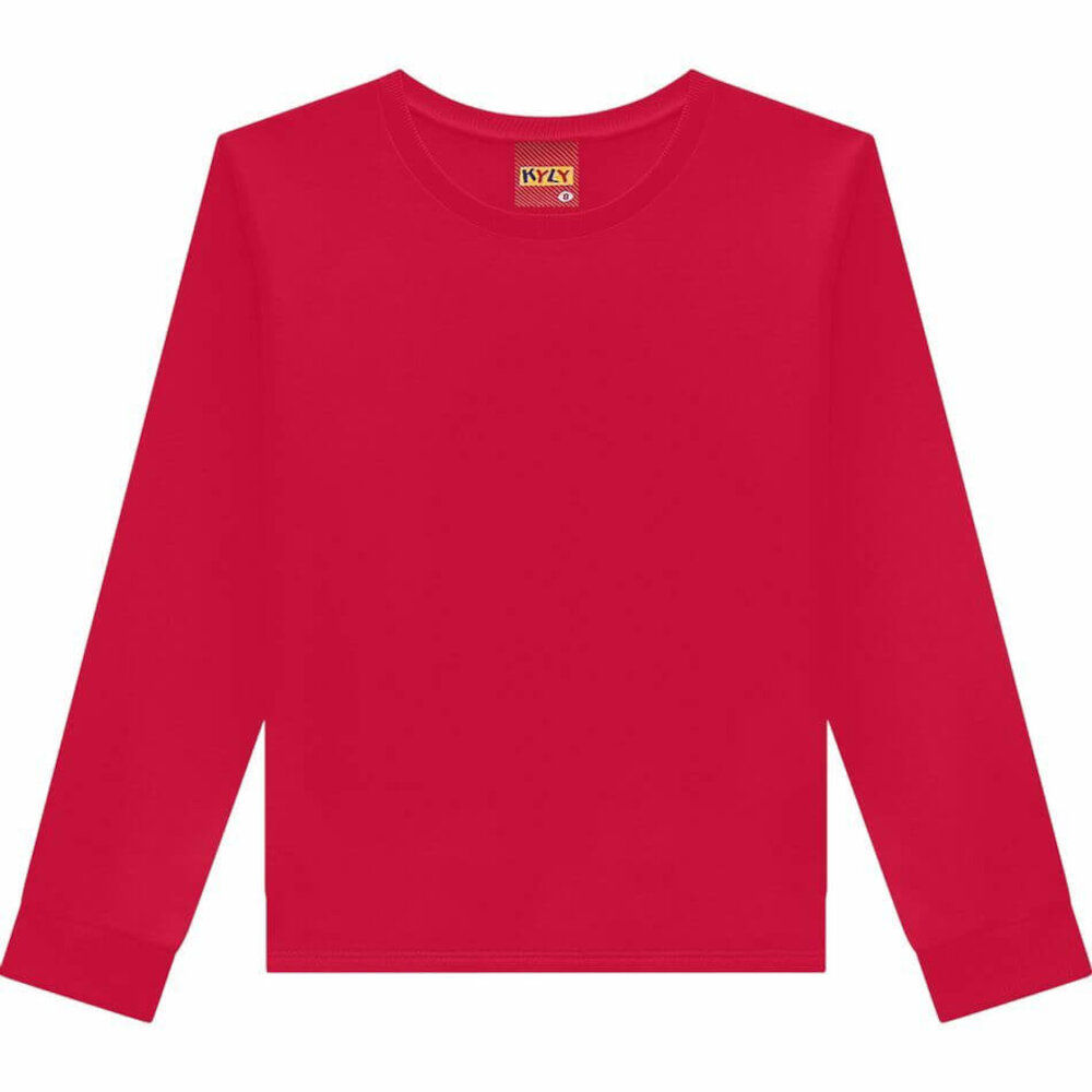 Camiseta Manga Longa Infantil Kyly Básica Camiseta Manga Longa Infantil Kyly Básica