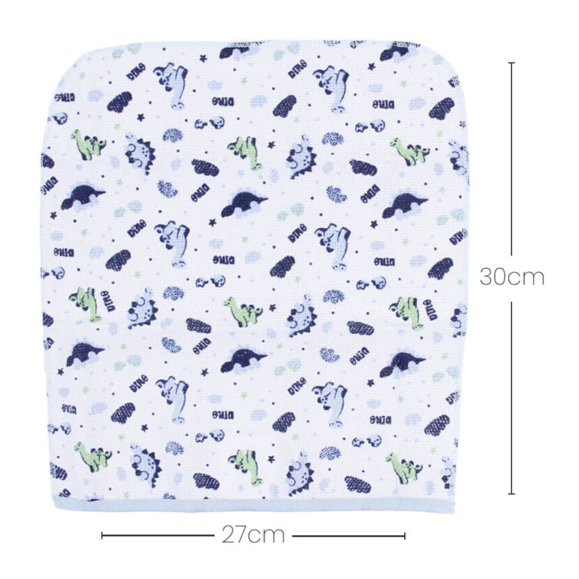 Kit Pano De Boca Gijo Felpa Estampa Dino - 03 Peças