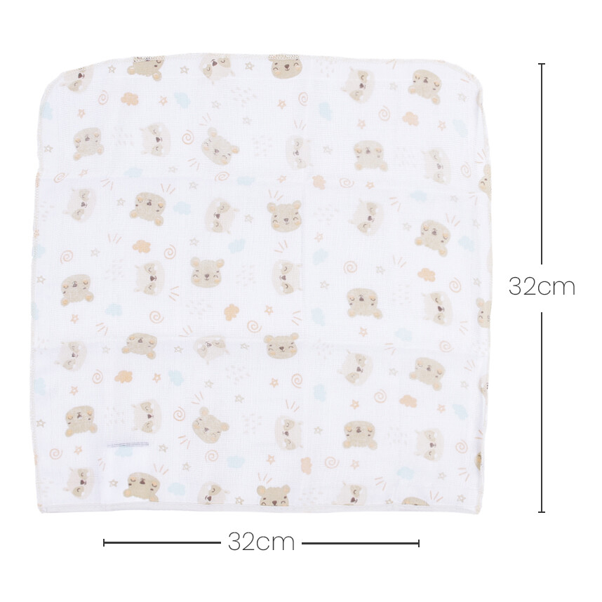 Kit Pano De Boca Gijo Borbado Urso - 03 Peças