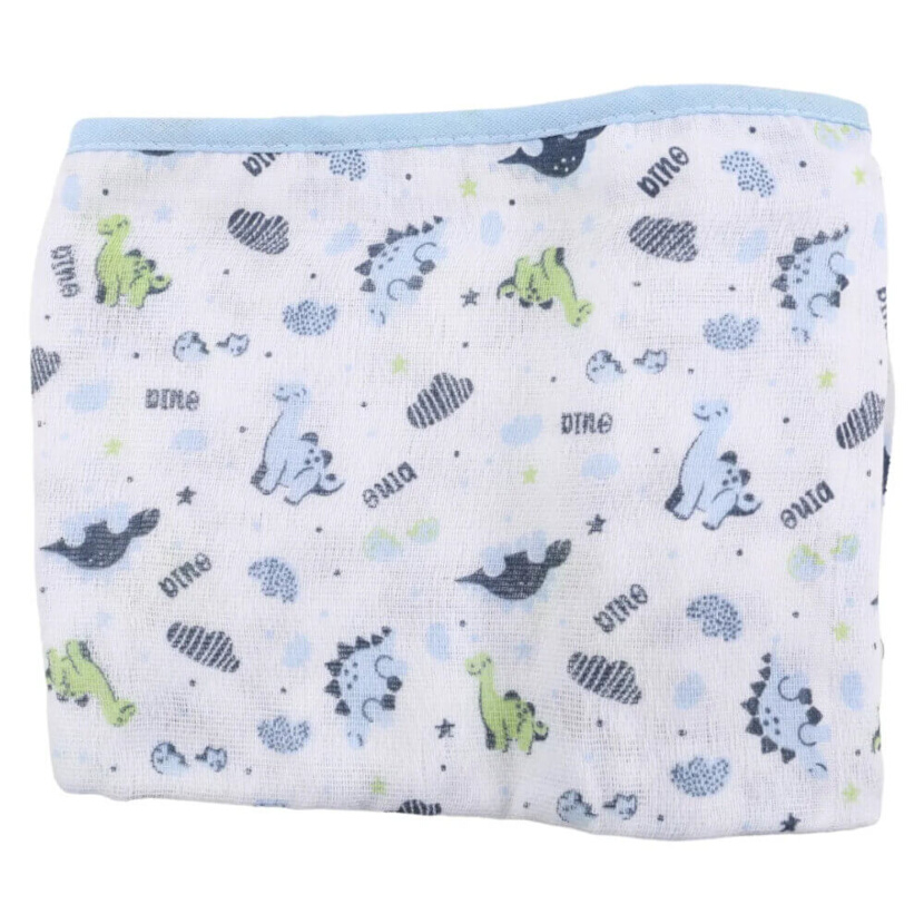 Kit Fralda Baby Gijo Bordado Dinossauro - 3 Peças