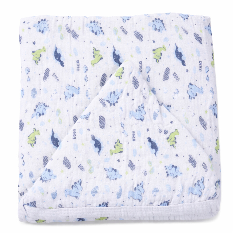 Toalha De Banho Baby Gijo Soft Dino Com Capuz