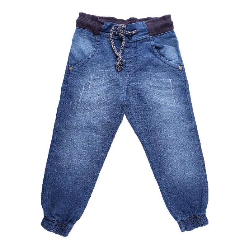 Calça Jogger Jeans Infantil Gijo Kids Com Cordão
