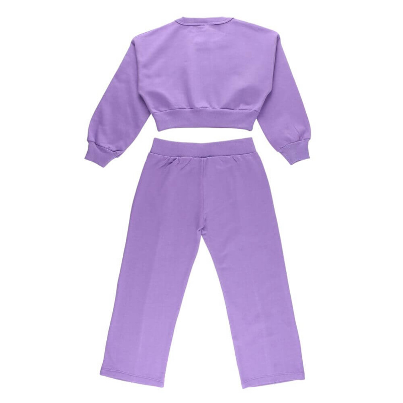 Conjunto Infantil Kookabu Blusão Estampado + Calça Wide Leg