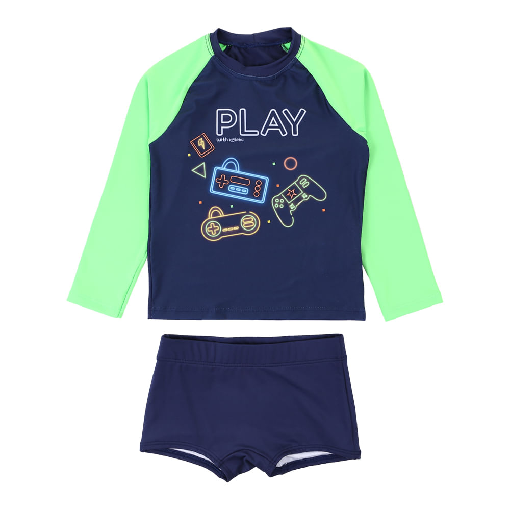 Conjunto Linha Praia Infantil Kookabu Amazing Minds Estampado