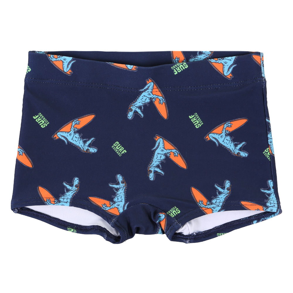 Sunga Boxer Infantil Kookabu Amazing Minds Dino Surf