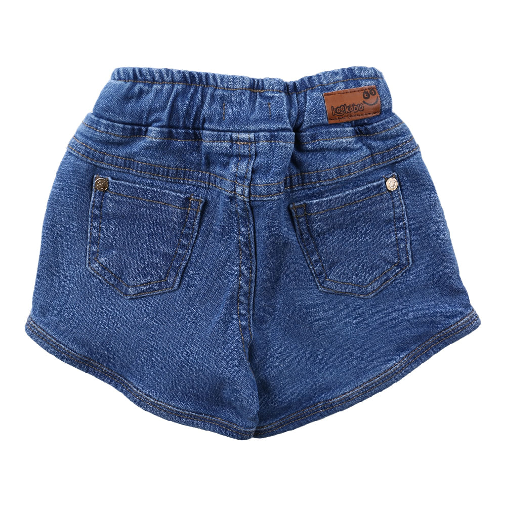 Shorts Jeans Bebê Kookabu Com Detalhe De Amarração