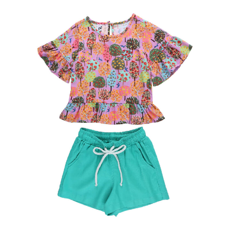 Conjunto Infantil Kookabu Estampa Árvore