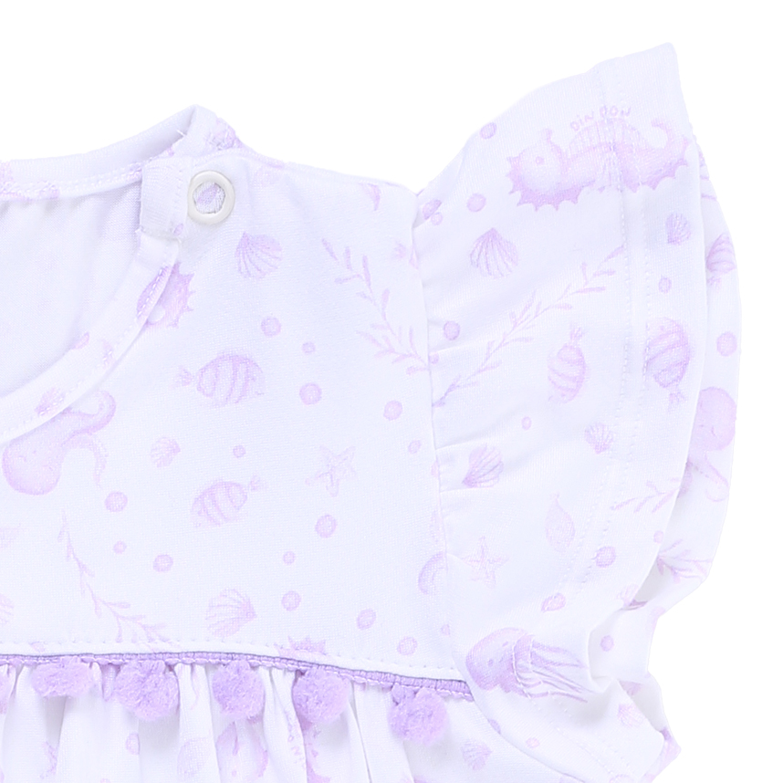 Banho de Sol Bebê Din Don Estampa Fundo Do Mar