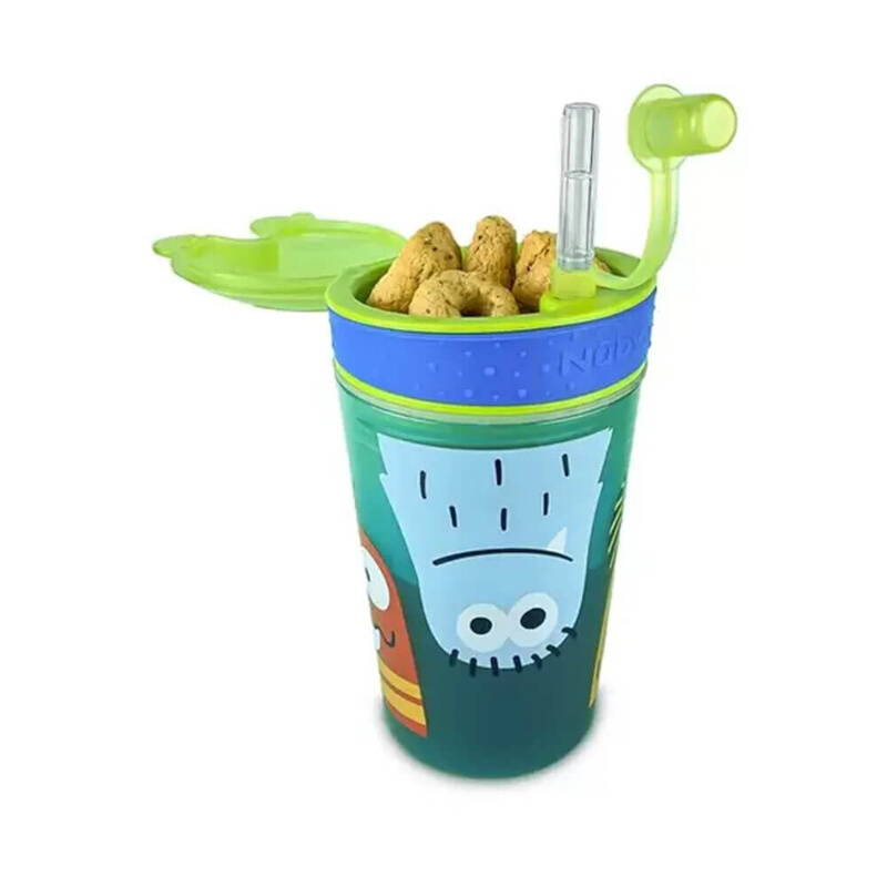 Copo Infantil Nuby 2 Em 1 Com Canudo 270ml