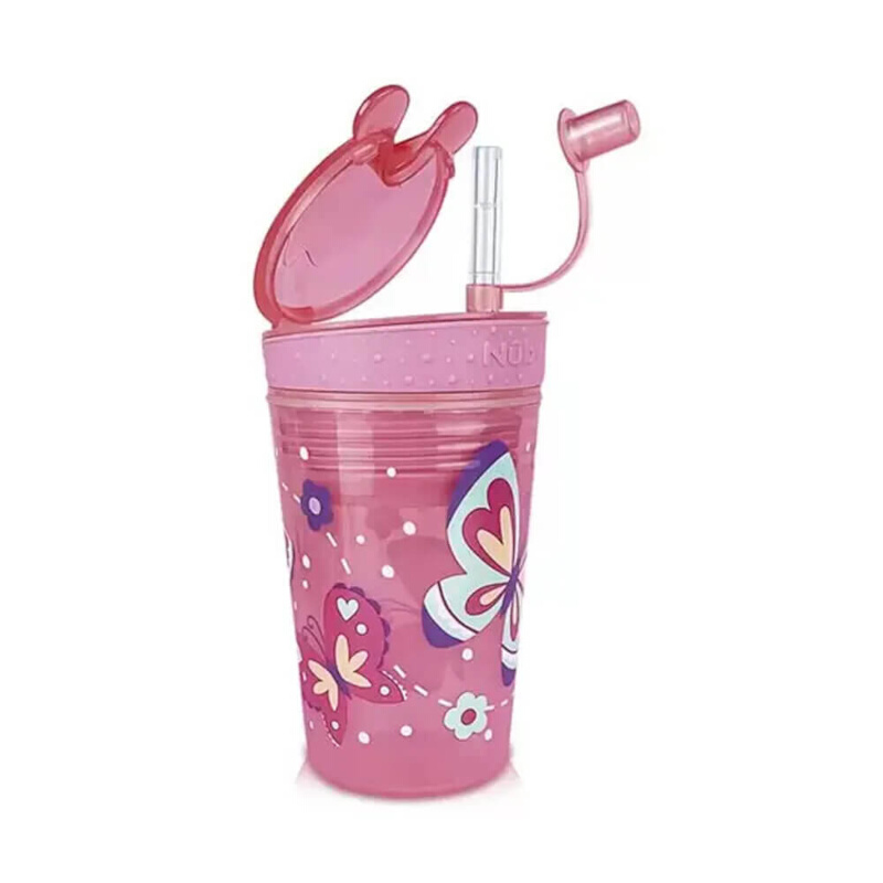 Copo Infantil Nuby 2 Em 1 Com Canudo 270ml