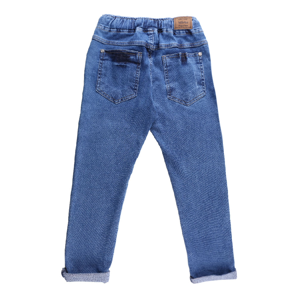 Calça Jeans Infantil Kookabu Com Barra Virada