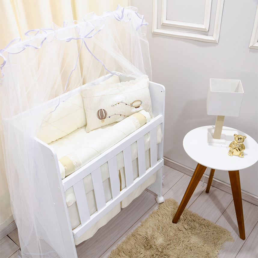 Kit Berço Balu Baby Mini Berço Balão Mágico - 7 Peças