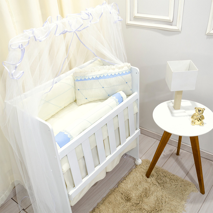 Kit Berço Balu Baby Mini Berço Province - 7 Peças