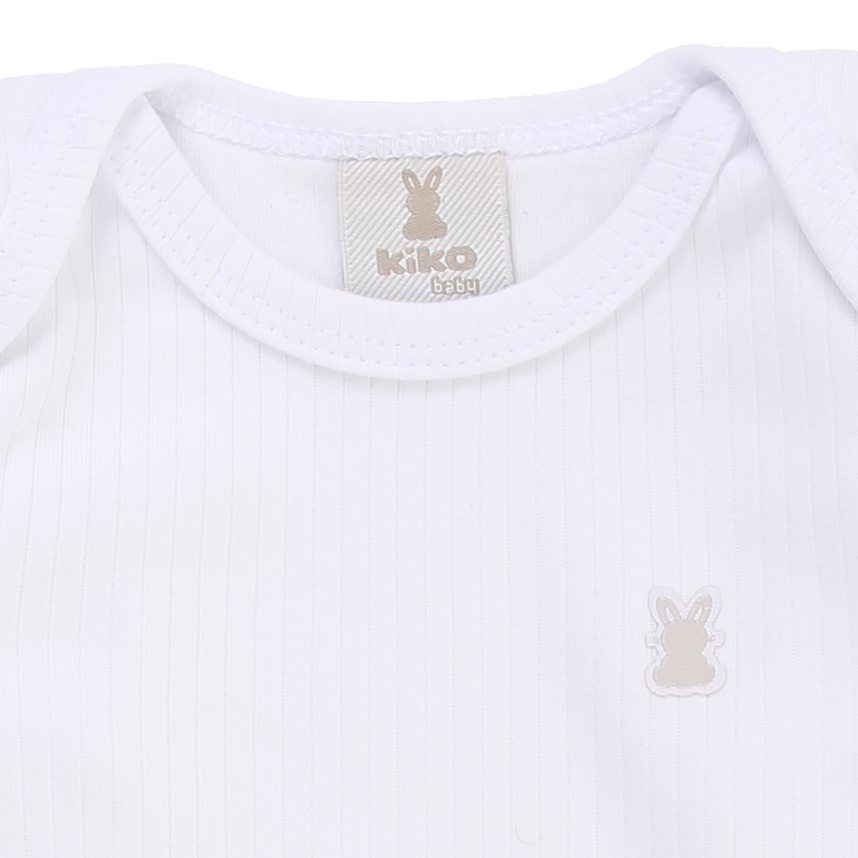 Body Manga Longa Bebê Timeless Suedine Canelado