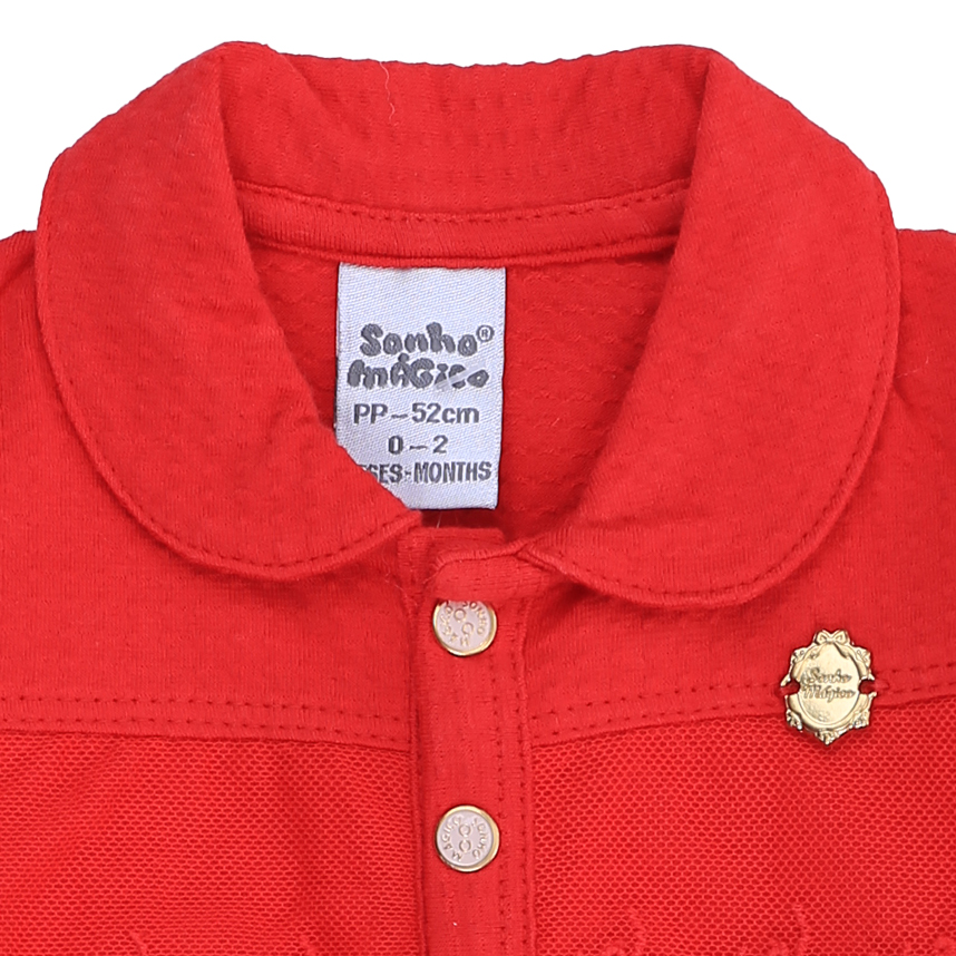 Macacão Longo Bebê Sonho Mágico Laise com Plaquinha Macacão Longo Bebê Sonho Mágico Laise com Plaquinha