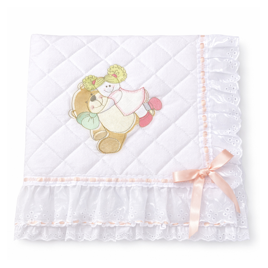 Manta Bordados Alexandra Piquezinho Matelada Bordado Inglês