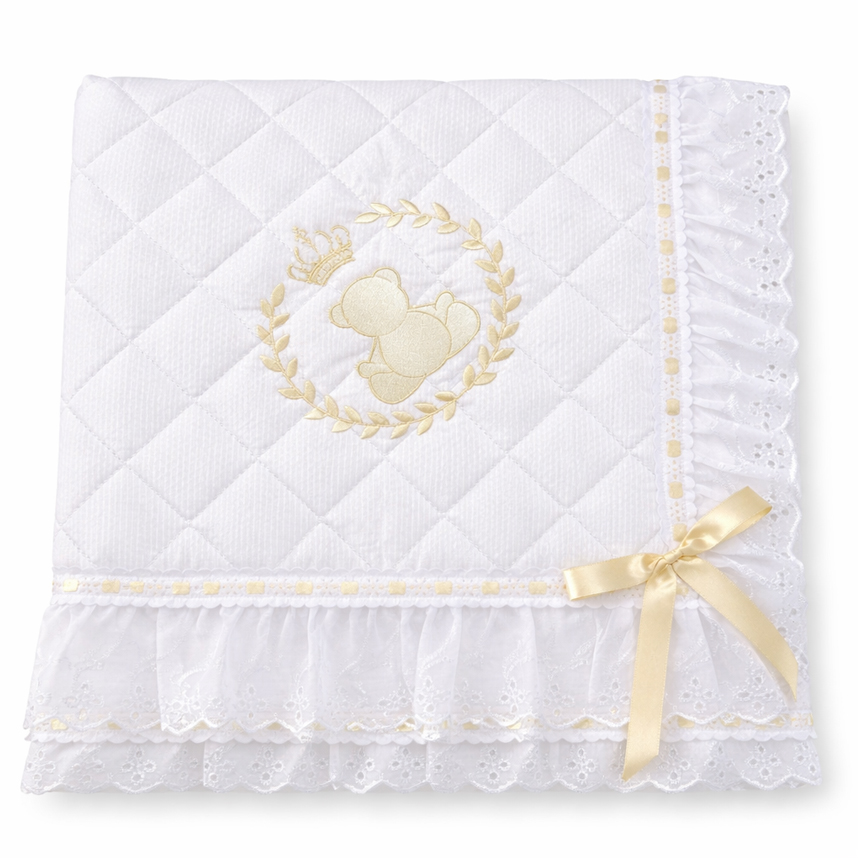 Manta Bordados Alexandra Piquezinho Matelada Bordado Inglês